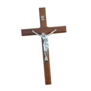 Magideal - Crucifijo De Pared Con Forma De Cruz, Decoración Artística Católica, Adorno De Regalo, Crucifijo De Jesús Para Acción De Gracias, Pascua, Sala De Esta Marrón