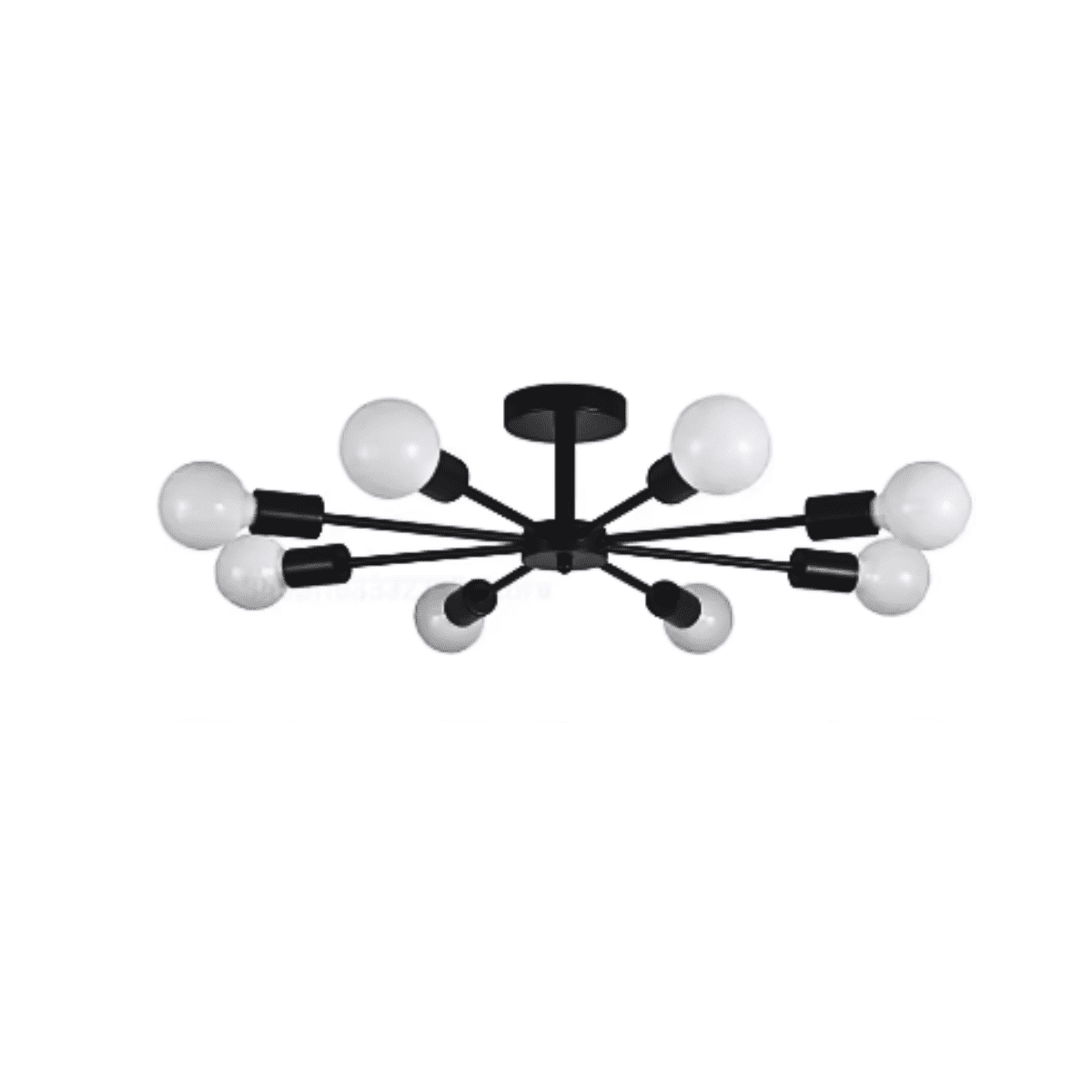 Genérico - Lampara De Techo Colgante Moderna+ Ampolletas E27 Luz Cálida