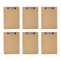 Magideal - Portapapeles De Tamaño Carta A4 Estándar, 6 Uds., Portapapeles Retráctil Con Lazo Colgante, Portapapeles De Escritura Para Útiles Escolares, Mujeres,