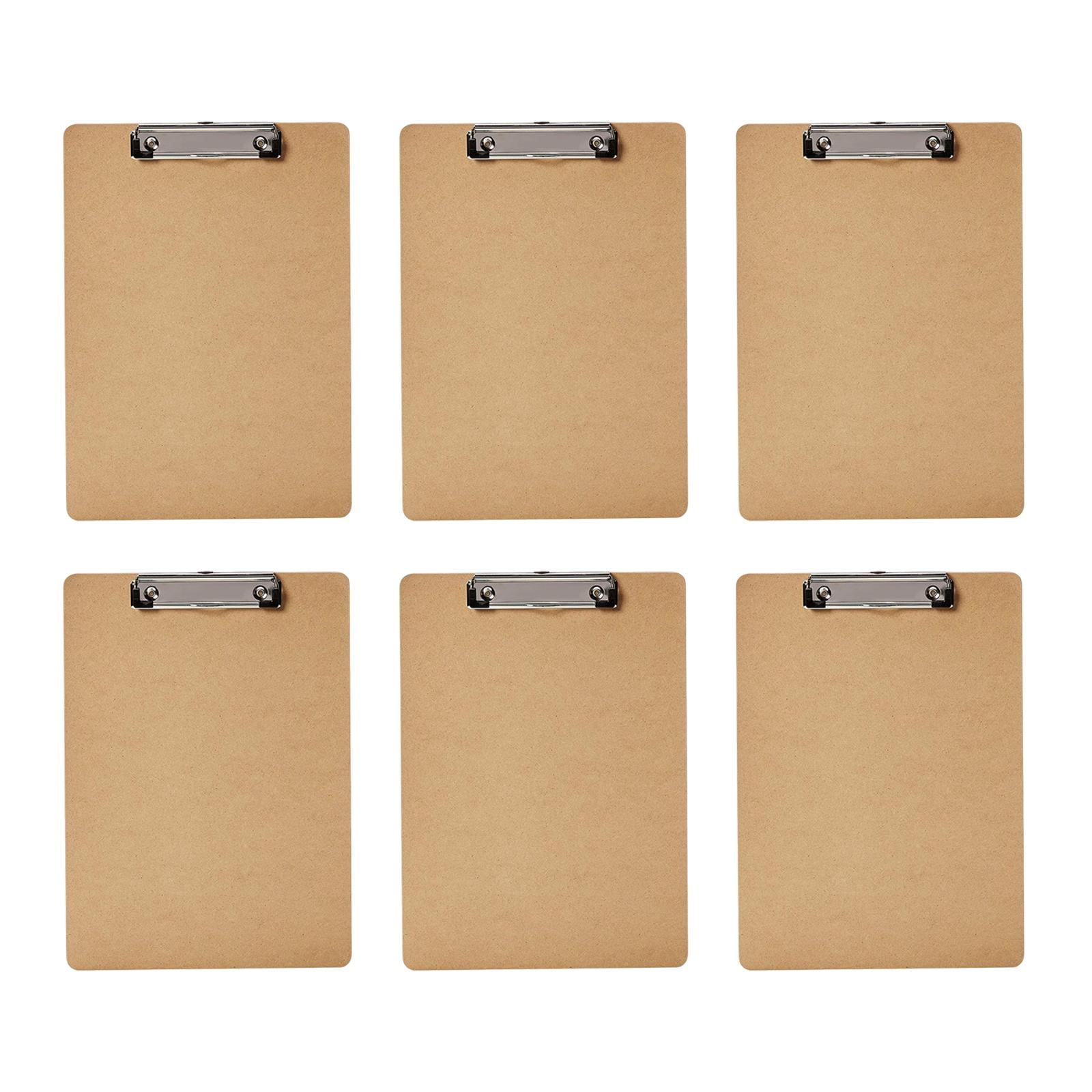 Magideal - Portapapeles De Tamaño Carta A4 Estándar, 6 Uds., Portapapeles Retráctil Con Lazo Colgante, Portapapeles De Escritura Para Útiles Escolares, Mujeres,