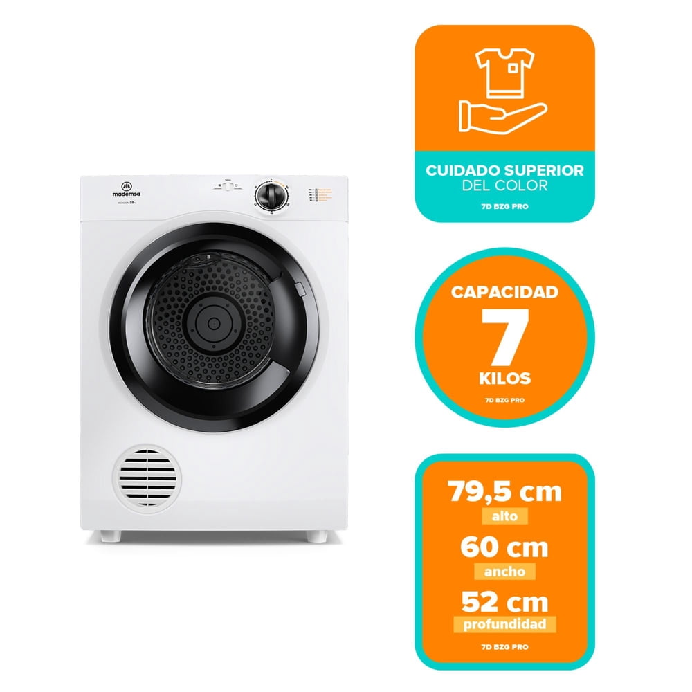 Mademsa 7DBZG PRO 7 kg Blanco, foto 4