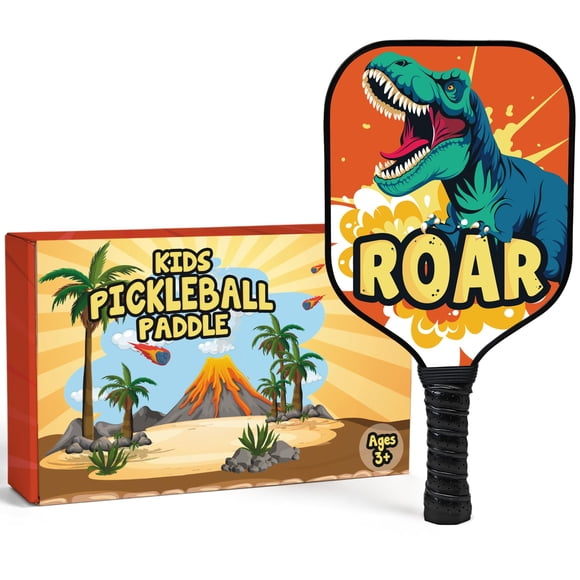 Pala de Pickleball Dany x Kevin 35 cm con Dinosaurio T‑Rex para Niños