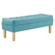 thumbnail image 2 of Banqueta Wood 2c Felpa 05 Turquesa, 2 of 4