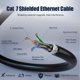 thumbnail image 4 of Cable Ethernet XXONE Cat7 de 61 m para exterior, impermeable, 10 Gbps, 4 of 8