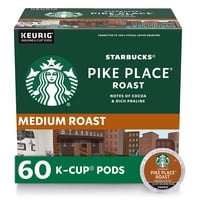 Cápsulas De Café Starbucks Pike Place Roast Medio 60 K-Cups