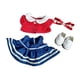 thumbnail image 3 of Ropa De Peluche Para Muñecas, Para Vestir Y Hacer Tú Mismo, Para Muñecas De 10 A 15 Cm, Conjunto De Zapatos Y Vestido De Dibujos Animados Cómodos, 3 of 3