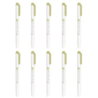 Zebra Pen - Resaltador Zebra Mildliner Oliva Suave, Paquete De 10