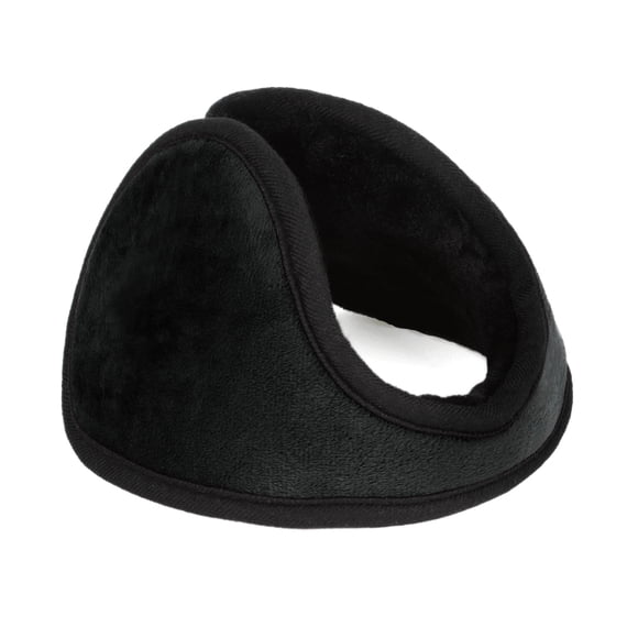 INSPIRE CHIC Orejeras Unisex Calentador Almohadilla Cubierta de Forro Polar Orejeras Detrás de la Cabeza Negro 43 x 13cm/16.93 x 5.12'(Circunferencia*Ancho)