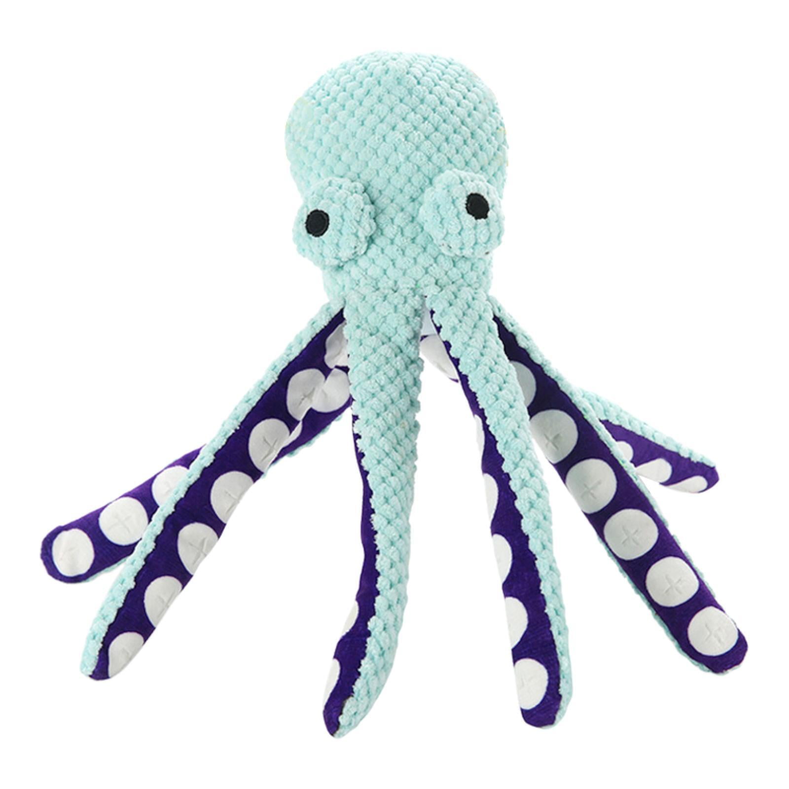 Magideal - Juguete Para Perros Chirriante, Peluche Para Masticar, Pulpo En Forma De Peluche, Juguete Interactivo Para Gatos, Perros Pequeños, Medianos Y Grandes