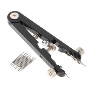 Ioensy - Juego De Herramientas Para Alicates De Barra De Resorte De Reloj, Correas De Reloj Para El Hogar, Resistentes Con Puntas De Pasadores Negras