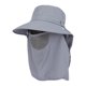thumbnail image 5 of Sombrero Para El Sol Con Solapa Para El Cuello Y Cubre La Cara, Sombrero De Pesca Para Acampar, Gris Claro, 5 of 5
