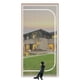thumbnail image 1 of Puerta con mosquitera de seguridad para mascotas reforzada QWR, se adapta a puertas de 81 x 203 cm, 1 of 9