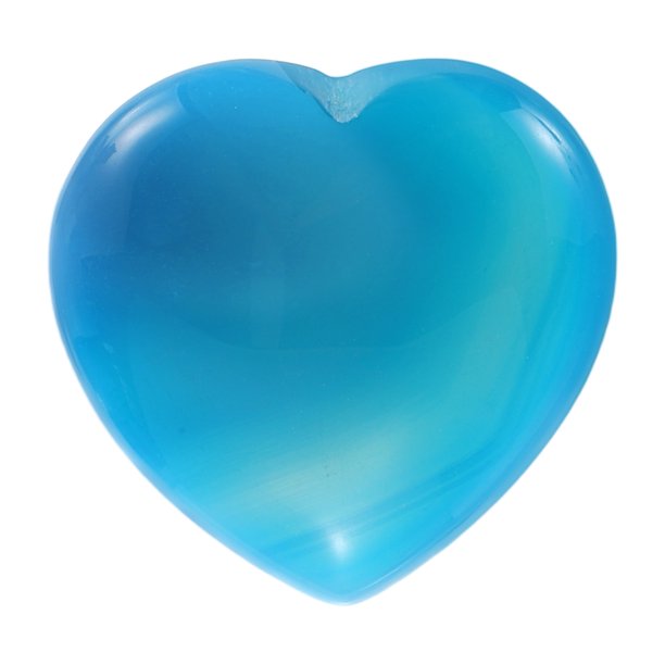 Uxcell Piedra de Cristal Natural en Forma de Corazón, Gema de Amor Pulida de 1.2 Pulgadas, Piedra de Cristal para Bolsillo Grabada para Regalos de Mujeres Meditación, Ágata Azul