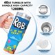 thumbnail image 5 of Rob el Robot Vaso aislado de acero inoxidable con asa, diseño temático, regalo para familia, amigos y fans; incluye pajita y encaja en el portavasos estándar, 40 oz, 5 of 6