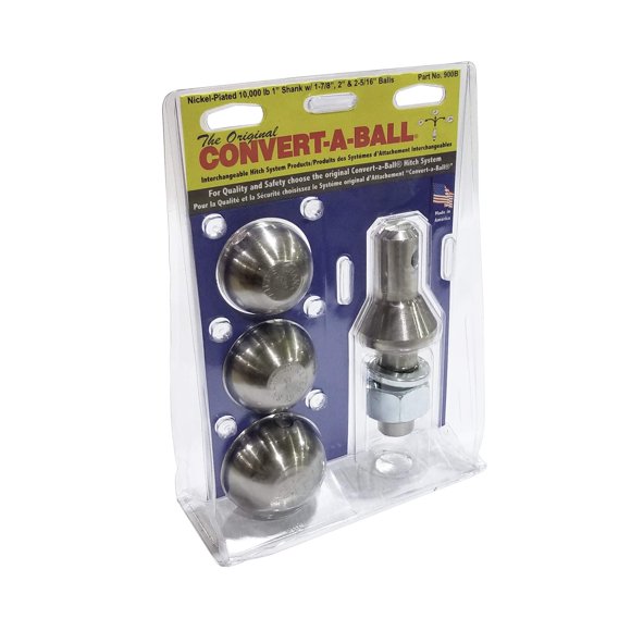 Hitch Ball Set Convert-A-Ball 900B, vástago niquelado