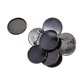 thumbnail image 3 of 10 piezas de broche de 25 mm que hacen bandejas de configuración de bisel de cabujón en blanco para placa negro, 3 of 5