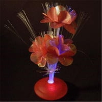 Centro De Mesa Blinkee Con Forma De Flor De Fibra Óptica Con Led Multicolor