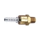 thumbnail image 1 of Conector giratorio Air Line Tru-Flate de latón de 1/4 pulgadas Macho, 1 pieza, 1 of 2