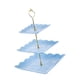 thumbnail image 3 of Bandeja De Frutas Secas, Soporte De Exhibición Para Platos De Comida, Vajilla Para Comedor, Postre, Hogar, 24cmx24cmx37cm, Cuadrado, Azul, 3 of 5