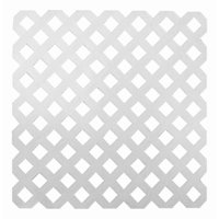 Enrejado Treillage Pvc 1,2X2,4 Mts Rombo 3,2Cms Blanco Dvp