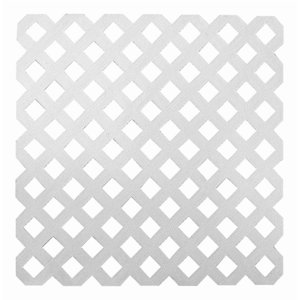 Enrejado Treillage Pvc 1,2X2,4 Mts Rombo 3,2Cms Blanco Dvp