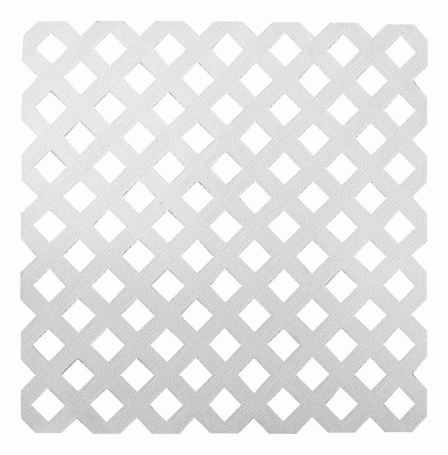 Enrejado Treillage Pvc 1,2X2,4 Mts Rombo 3,2Cms Blanco Dvp