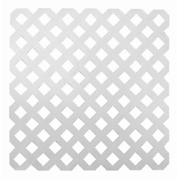 Enrejado Treillage Pvc 1,2x2,4 Mts Rombo 3,2cms Blanco Dvp