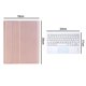 thumbnail image 5 of Funda con teclado táctil para iPad 2018/2017/Air/Air2/Pro 9.7/iPad 5, 6 con teclado Bluetooth inalámbrico desmontable y portalápices integrado, 5 of 8