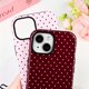 thumbnail image 5 of Funda DuiDuiQ para iPhone 15 de 6,1" Rosa con Lunares, 5 of 9