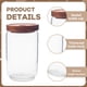 thumbnail image 4 of Frasco sellado para granos de café, frasco de vidrio para cocina, frasco de almacenamiento de madera de acacia con tapa, frasco para almacenar cereales, frutos secos, té, 4 of 5
