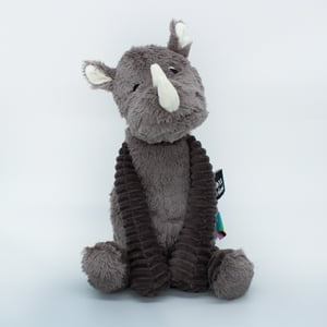 Les Ptipotos - Peluche Rinoceronte Grobisou - Gris