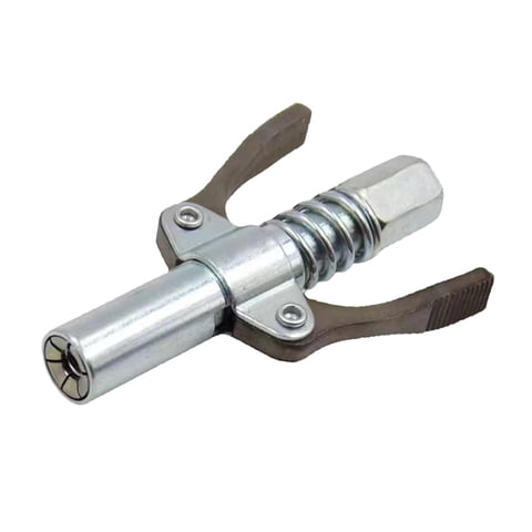 Magideal - Acoplador De Grasa De Servicio Pesado Tipo De Abrazadera De Bloqueo De Liberación Rápida Acero Estable Boquilla De Inyección De Aceite Manual Fácil De Boquilla De Grasa