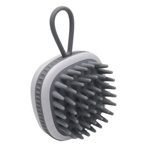 Ioensy - Masajeador De Cuero Cabelludo Champú Cepillo Peine Cepillo Depurador De Ducha Para Mascotas Hombres Bebé Gris