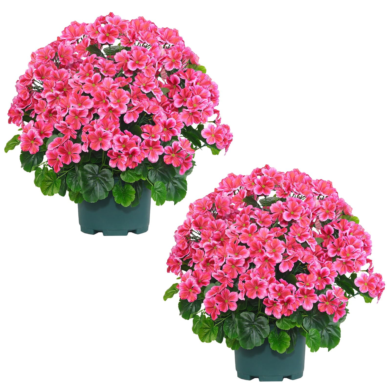 Planta Artificial En Maceta Qianyun De 20 Cm Con Geranios Falsos
