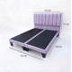 thumbnail image 2 of Cama 2 Plazas Con Respaldo y bases divididas de 150 X 190cm Tapizada en Lino Morado Claro, 2 of 5