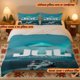 thumbnail image 1 of 3pcs JUL Themed Souvenir Printed Bedding Set - Halloween & Christmas Decor Essential Digital Print Duvet Cover + 2 Pillowcases (Excludes Insert), 1 of 1