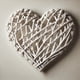 thumbnail image 3 of Set 3 Adornos Corazon Mimbre Decorativo 25 CM Hogar Lau, 3 of 3