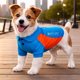 thumbnail image 4 of Playera para perro Pet Life ® Active Barko Pawlo de secado rápido para fitness, 4 of 9