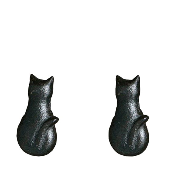 2pcs Perilla De Cajón En Forma De Gato Creativo Perillas De Puerta Del Gabinete De Cocina Perillas D