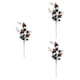thumbnail image 4 of 3 piezas de ramas de Halloween, ramas de flores artificiales, arreglo de jarrón negro, adornos, púas de hoja de arce para fiesta en casa, interior y e, 4 of 5