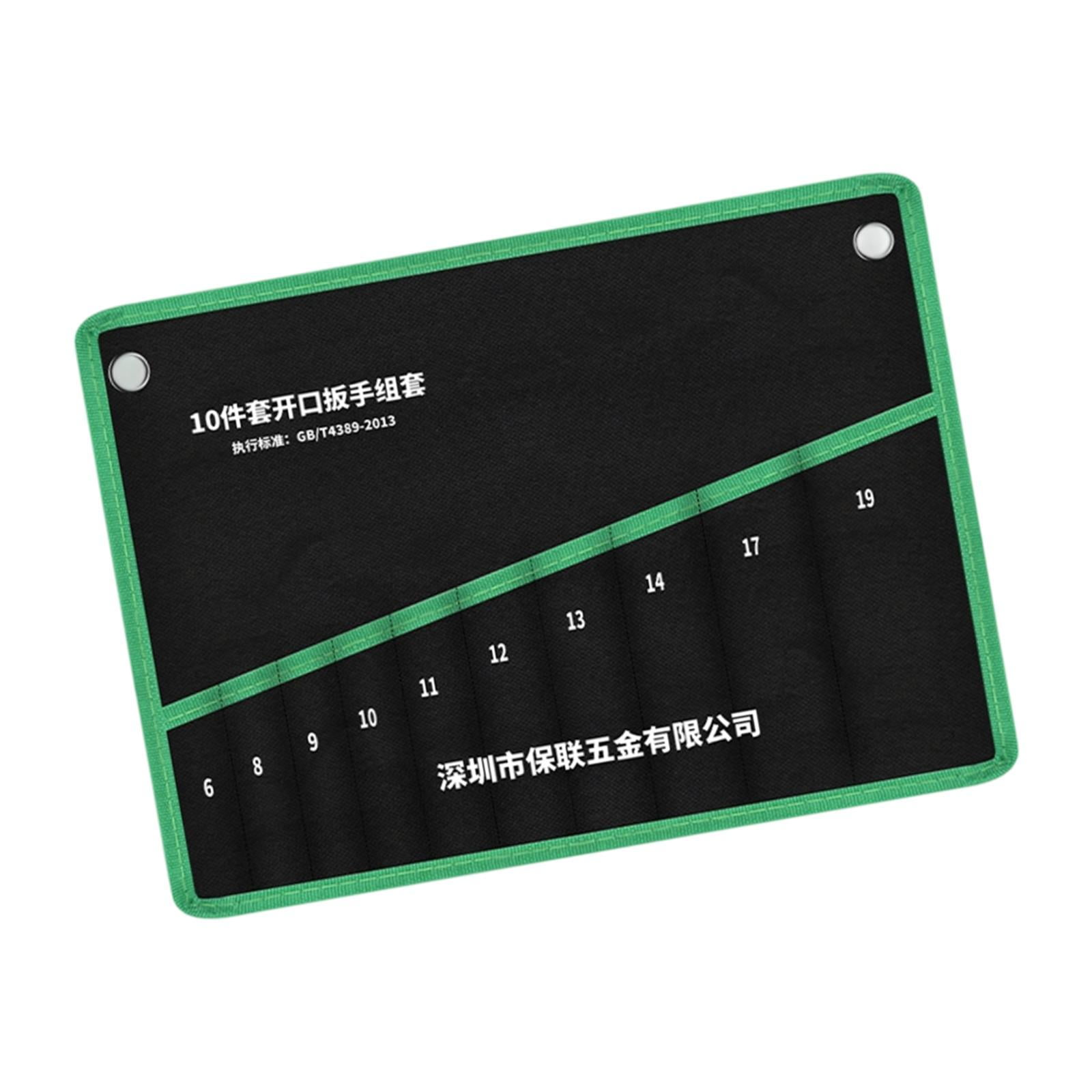 Magideal - Bolsa Enrollable Para Herramientas Organizadora De Llaves Inglesas, Multiusos, Impermeable, De Lona, Para Taller, Organizador De Destornilladores, Contiene 10 Piezas