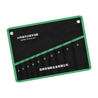 Magideal - Bolsa Enrollable Para Herramientas Organizadora De Llaves Inglesas, Multiusos, Impermeable, De Lona, Para Taller, Organizador De Destornilladores, Contiene 10 Piezas