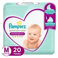 Pack X8 Pañales Pampers Premium Care M 160 Pañales