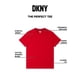 thumbnail image 2 of Camisa DKNY de algodón suave, corte clásico, cuello redondo, roja, 2 of 7