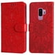 thumbnail image 1 of Funda tipo cartera FOXDOCK para Samsung Galaxy S9 Plus , diseño girasol en relieve, cuero PU, cierre magnético, soporte y tarjetero, 1 of 5