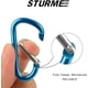 thumbnail image 3 of Mosquetón STURME 2, anillo en D de aluminio, 24 unidades (surtido), 3 of 7