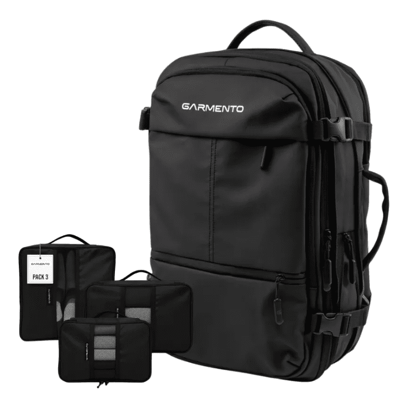 Pack Mochila Garmento 32l + 3 Organizadores De Viajes