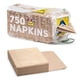 thumbnail image 1 of Servilletas marrones Shop Square de papel kraft ecológico (paquete de 750 unidades), 1 of 8