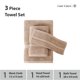 thumbnail image 3 of Juego de toallas LANE LINEN Luxury Bath de 3 piezas, 100% algodón, color topo, 3 of 9