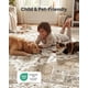 thumbnail image 4 of Alfombra redonda lavable beige de 183 cm – AMADA HOMEFURNISHING, 4 of 8